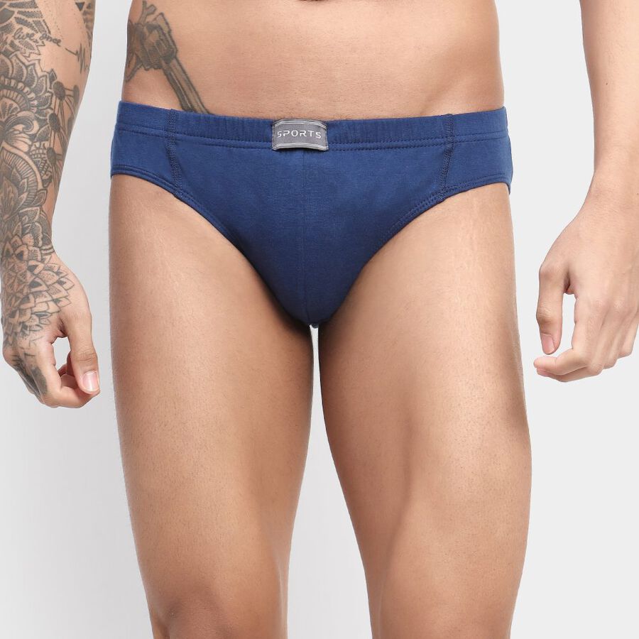 Men's Cotton Brief, Royal Blue, large image number null